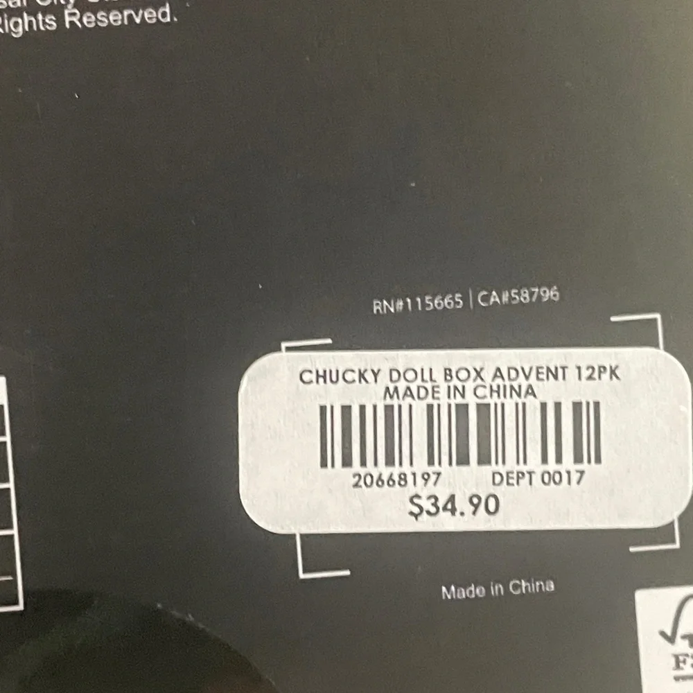 🆕 NWT- Chucky 12 Days of Socks Gift Set